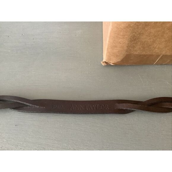 Ann Taylor Brown Braided Belt Size Small - Picture 5 of 6